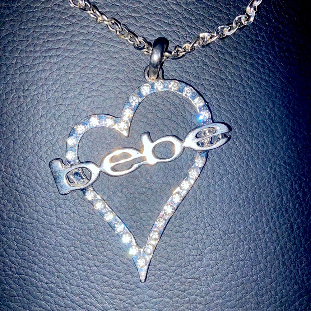 Cute Bebe silver necklace